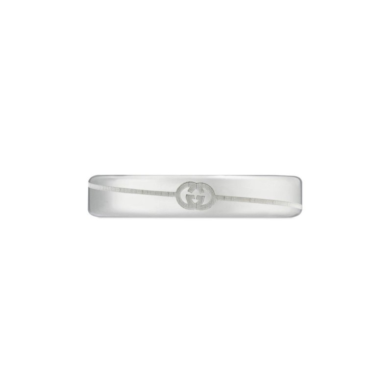 ANELLO IN ARGENTO 4MM MISURA 15 UOMO-DONNA GUCCI INTERLOCKING G ANELLO IN ARGENTO 4MM MISURA 15 UOMO-DONNA GUCCI INTERLOCKING G