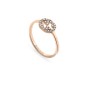 ANELLO ORO ROSA DIAMANTI DONNA GUCCI INTERLOCKING G