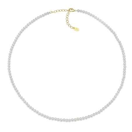 COLLANA CON PERLE DI CRISTALLO 3MM DONNA AMEN  CLPE30SWGB36 AMEN