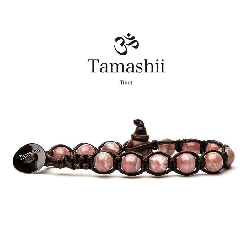BRACCIALE RODOCROSITE UOMO-DONNA TAMASHII 8 MM BRACCIALE RODOCROSITE UOMO-DONNA TAMASHII 8 MM