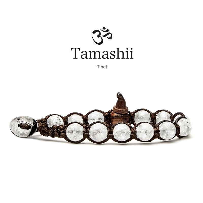 BRACCIALE CRISTALLO DI ROCCA CRACKED UOMO-DONNA TAMASHII 1 GIRO BRACCIALE CRISTALLO DI ROCCA CRACKED UOMO-DONNA TAMASHII 1 GIRO