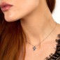 COLLANA TESORI CROCE ZIRCONI BLU E BIANCO DONNA MORELLATO 
