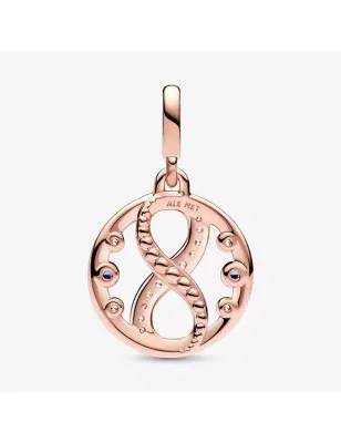 CHARM MEDALLION INFINITY 14KT ROSE GOLD PANDORA ME 782696C01 PANDORA