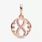 CHARM MEDALLION INFINITY 14KT ROSE GOLD PANDORA ME CHARM MEDALLION INFINITY 14KT ROSE GOLD PANDORA ME