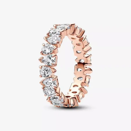 ANELLO FASCIA GOCCE ASIMMETRICHE MIS.48 DONNA PANDORA  183021C01-48 PANDORA