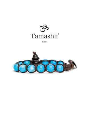 BRACCIALE AGATA TIBET SKY SHUNGITE TAMASHII 1 GIRO BHSS900-210 TAMASHII