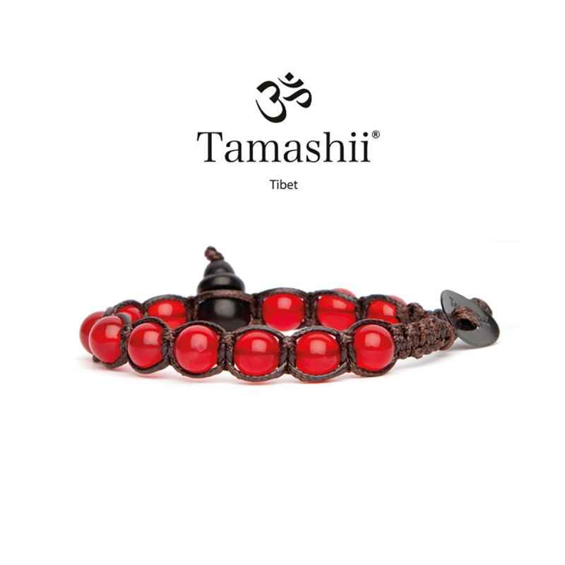 BRACCIALE AGATA ROSSO PASSIONE SHUNGITE TAMASHII 1 GIRO BRACCIALE AGATA ROSSO PASSIONE SHUNGITE TAMASHII 1 GIRO