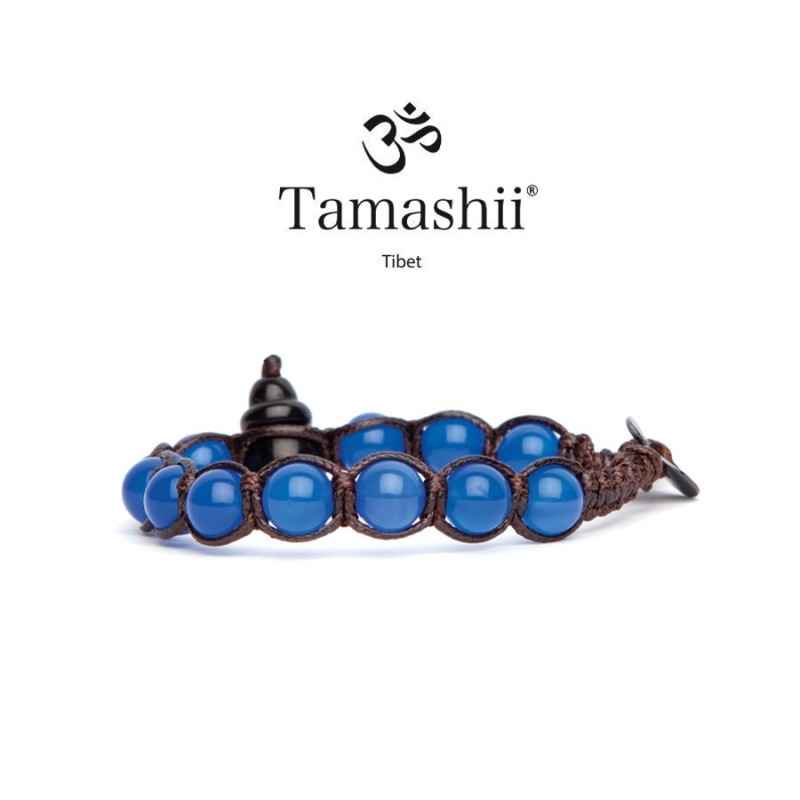 BRACCIALE AGATA BLU SHUNGITE TAMASHII 1 GIRO BRACCIALE AGATA BLU SHUNGITE TAMASHII 1 GIRO