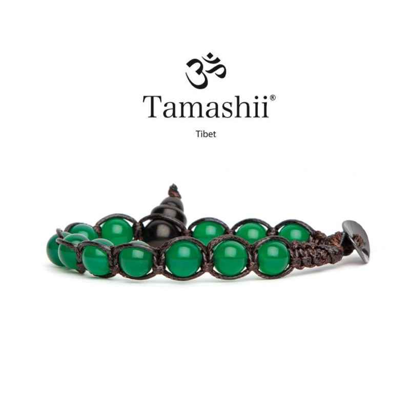 BRACCIALE AGATA VERDE SHUNGITE TAMASHII 1 GIRO BRACCIALE AGATA VERDE SHUNGITE TAMASHII 1 GIRO