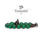 BRACCIALE AGATA VERDE SHUNGITE TAMASHII 1 GIRO BRACCIALE AGATA VERDE SHUNGITE TAMASHII 1 GIRO