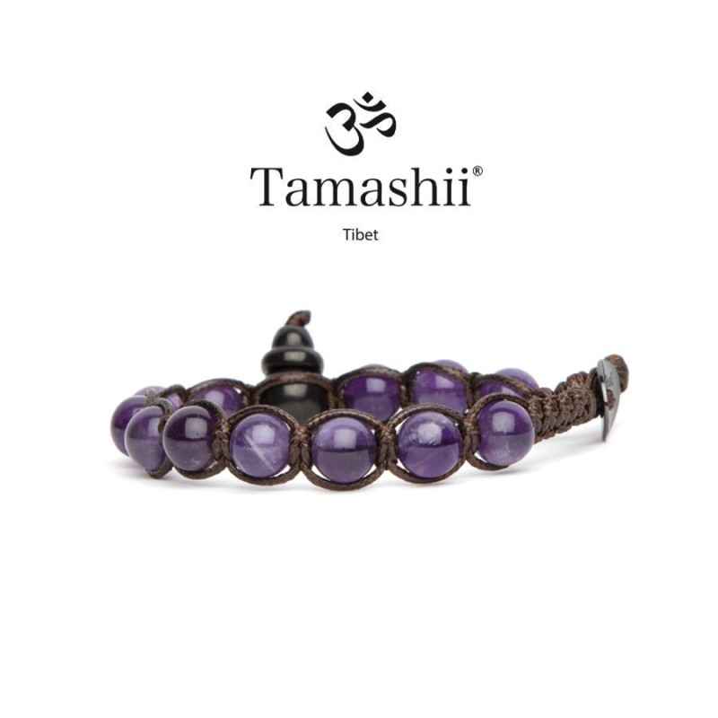 BRACCIALE AMETISTA SHUNGITE TAMASHII 1 GIRO BRACCIALE AMETISTA SHUNGITE TAMASHII 1 GIRO