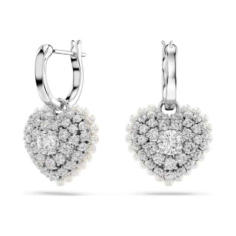 ORECCHINI PENDENTI HYPERBOLA CUORE BIANCHI SWAROVSKI ORECCHINI PENDENTI HYPERBOLA CUORE BIANCHI SWAROVSKI