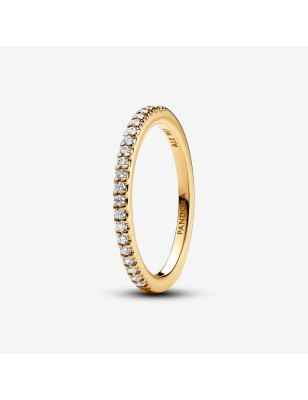 ANELLO PAVE' FASCIA SOTTILE PLACCATO ORO MIS.50 DONNA PANDORA  162999C01-50 PANDORA