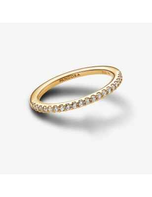 ANELLO PAVE' FASCIA SOTTILE PLACCATO ORO MIS.50 DONNA PANDORA  162999C01-50 PANDORA