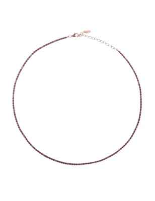 COLLANA TENNISMANIA ZIRCONI ROSSI E BIANCHI DONNA AMEN  CLT2RRB AMEN