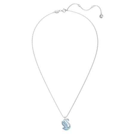 COLLANA PENDENTE CIGNO BLU MEDIO ICONIC SWAN DONNA SWAROVSKI 