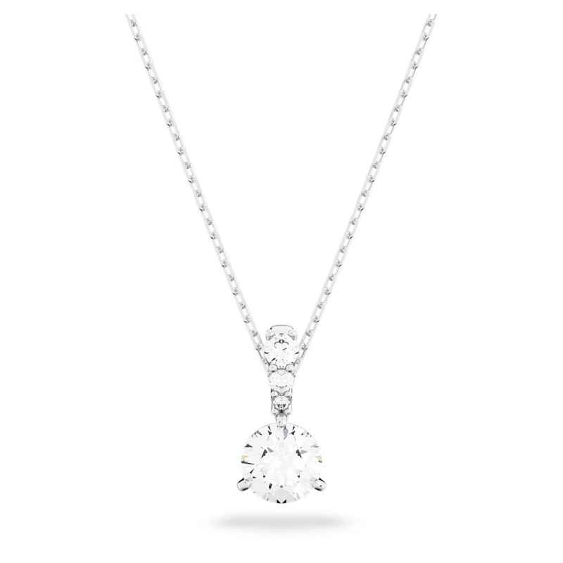 COLLANA STILLA BIANCO DONNA SWAROVSKI SOLITAIRE COLLANA STILLA BIANCO DONNA SWAROVSKI SOLITAIRE