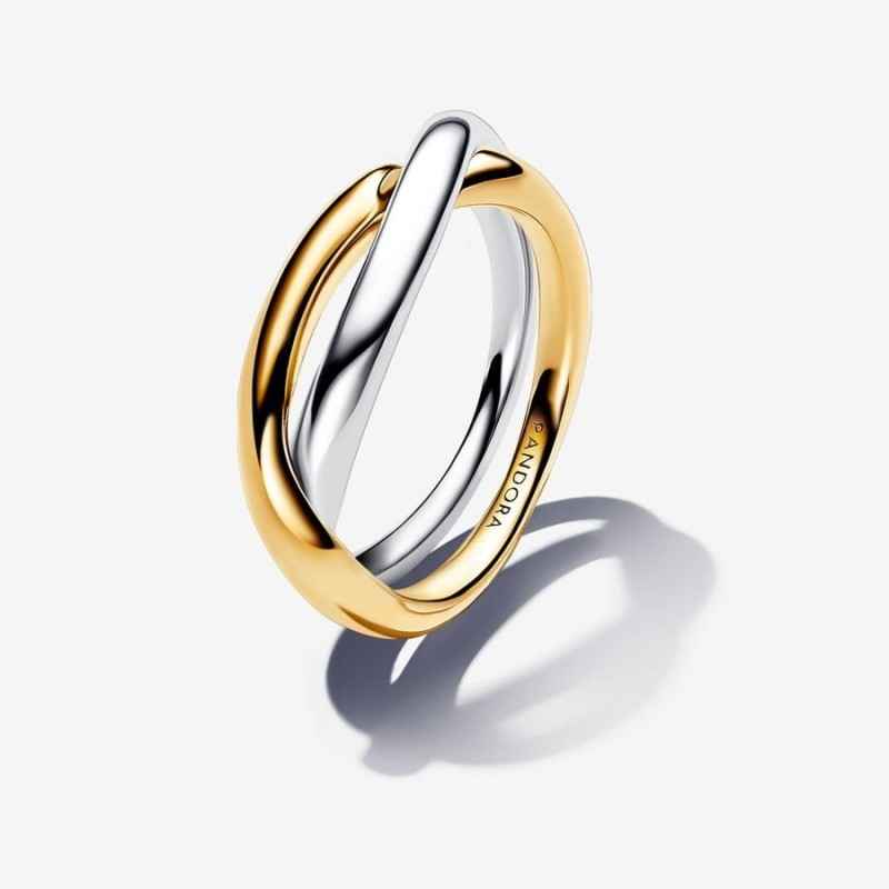 ANELLO FASCIA INTRECCIATA BICOLORE MIS.50 DONNA PANDORA ANELLO FASCIA INTRECCIATA BICOLORE MIS.50 DONNA PANDORA
