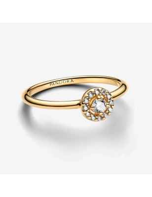 ANELLO PUNTO LUCE E PAVE' MIS.48 DONNA PANDORA  163554C01-48 PANDORA