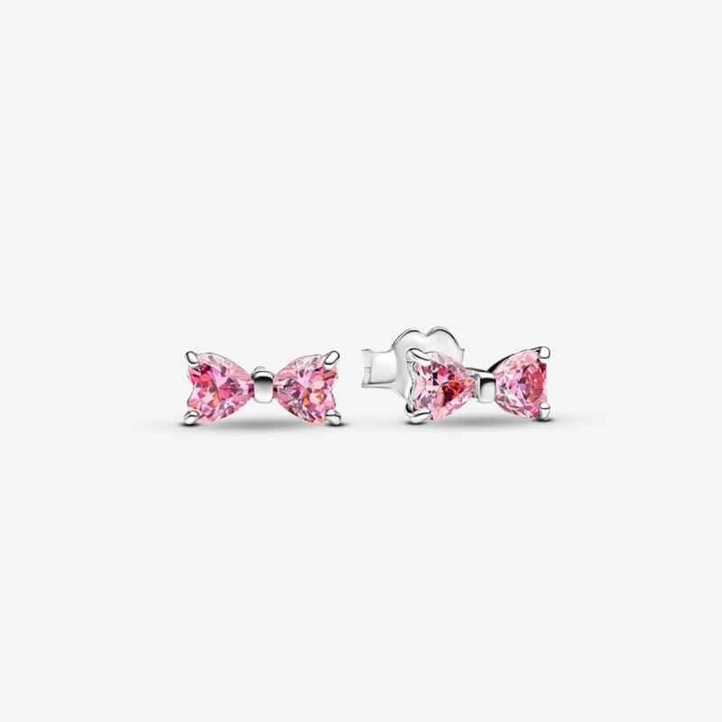 ORECCHINI FIOCCO LUMINOSO ROSA GRANDE DONNA PANDORA ORECCHINI FIOCCO LUMINOSO ROSA GRANDE DONNA PANDORA