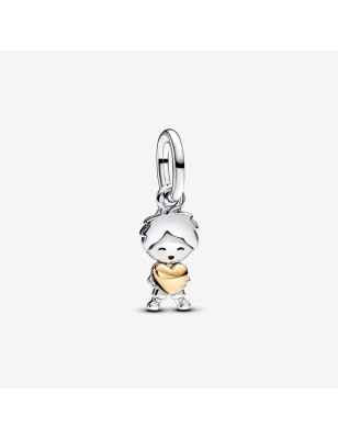 CHARM PENDENTE BIMBO FELICE DONNA PANDORA MOMENTS 763602C00 PANDORA