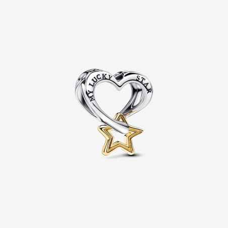 CHARM OPENWORK CUORE E STELLA MY LUCKY STAR DONNA PANDORA  763513C00 PANDORA