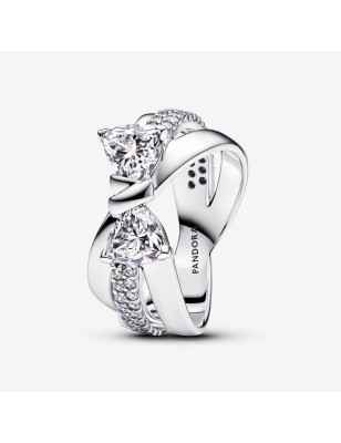ANELLO FASCIA INTRECCIATA FIOCCO LUMINOSO MIS.54 PANDORA TIMELESS 193553C01-54 PANDORA