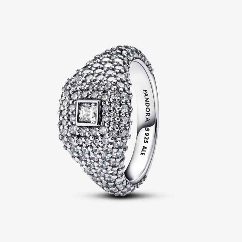 ANELLO COCKTAIL CON PAVE' MIS.54 PANDORA TIMELESS ANELLO COCKTAIL CON PAVE' MIS.54 PANDORA TIMELESS