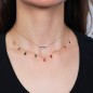 COLLANA CHANDELIER ZIRCONI BIANCHI VERDI DONNA AMEN PRINCESS