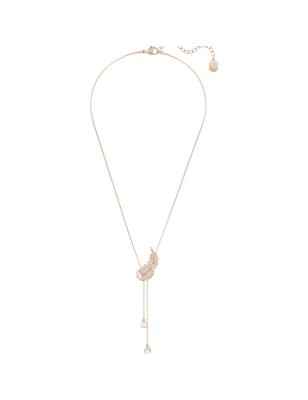 COLLANA PENDENTE Y PIUMA BIANCA NICE SWAROVSKI 5663485 SWAROVSKI