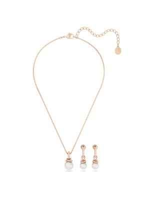 SET ORIGINALLY BIANCO PLACCATO ORO ROSA SWAROVSKI 5672835 SWAROVSKI
