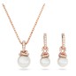 SET ORIGINALLY BIANCO PLACCATO ORO ROSA SWAROVSKI SET ORIGINALLY BIANCO PLACCATO ORO ROSA SWAROVSKI