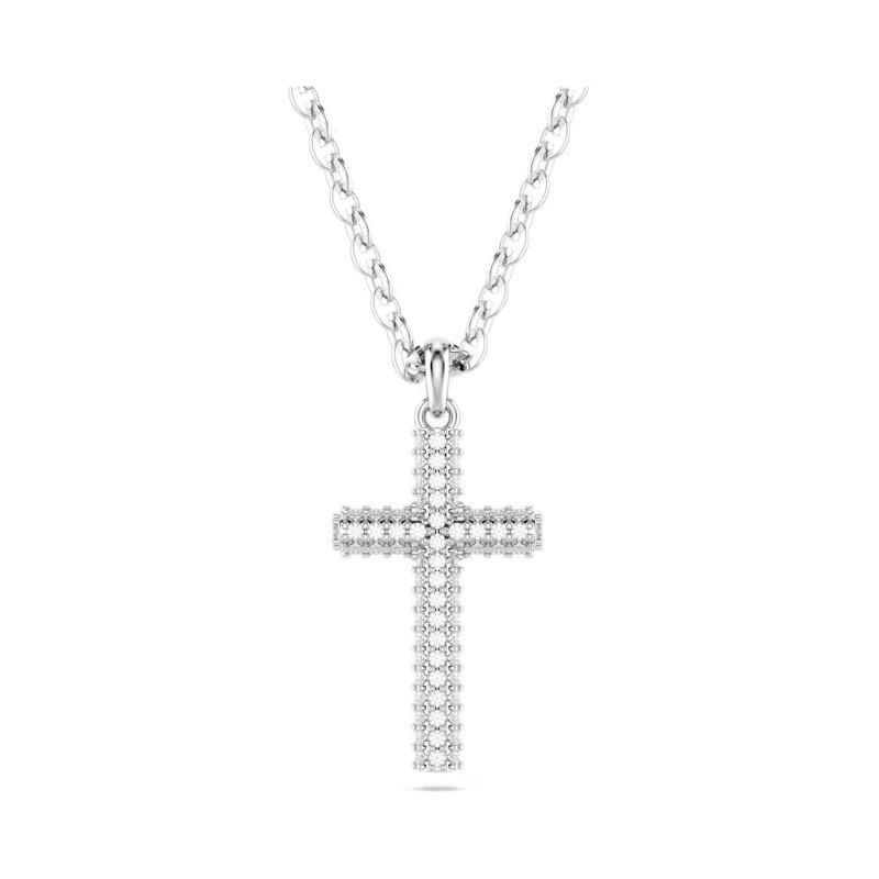 COLLANA INSIGNE PAVÉ CROCE RODIO DONNA SWAROVSKI COLLANA INSIGNE PAVÉ CROCE RODIO DONNA SWAROVSKI