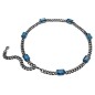 COLLANA TAGLIO OTTAGONALE BLU UOMO SWAROVSKI COLLANA TAGLIO OTTAGONALE BLU UOMO SWAROVSKI