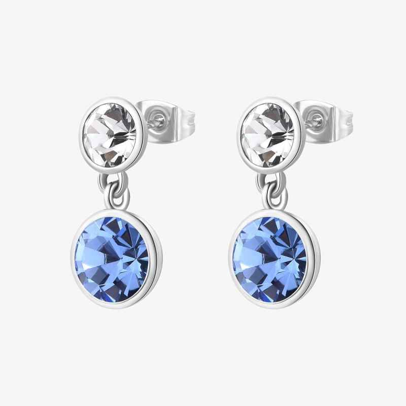 ORECCHINI PENDENTI CRISTALLI LIGHT SAPPHIRE SYMPHONIA BROSWAY ORECCHINI PENDENTI CRISTALLI LIGHT SAPPHIRE SYMPHONIA BROSWAY