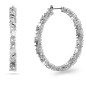 ORECCHINI A CERCHIO ORTYX BIANCHI DONNA SWAROVSKI 