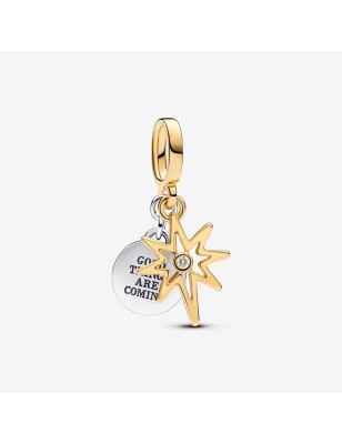 CHARM PENDENTE STELLA POLARE DIAMANTE CREATO DONNA PANDORA  763588C01 PANDORA