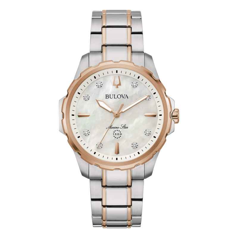 OROLOGIO LADY ACCIAIO BICOLORE DONNA BULOVA MARINE STAR