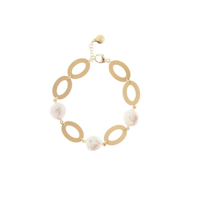 BRACCIALE TRE PERLE BAROCCHE OVALI PERLE VINTAGE DONNA AQUAFORTE BRACCIALE TRE PERLE BAROCCHE OVALI PERLE VINTAGE DONNA AQUAFORTE