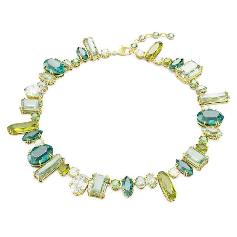 COLLANA GEMA TAGLIO MISTO VERDE DONNA SWAROVSKI COLLANA GEMA TAGLIO MISTO VERDE DONNA SWAROVSKI