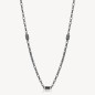 COLLANA ACCIAIO PVD RUTENIO LOGAN UOMO BROSWAY 