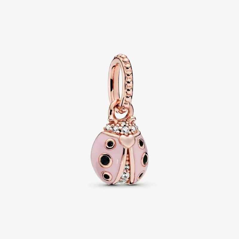 CHARM PENDENTE COCCINELLA ROSA DONNA PANDORA CHARM PENDENTE COCCINELLA ROSA DONNA PANDORA
