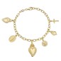 BRACCIALE DORATA SACRO CUORE MULTICHARM DORATO DONNA AMEN BRACCIALE DORATA SACRO CUORE MULTICHARM DORATO DONNA AMEN