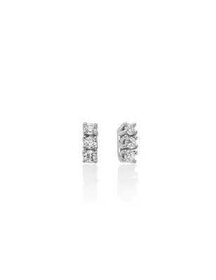 ORECCHINI TRILOGY DIAMANTI ORO BIANCO DONNA MILUNA