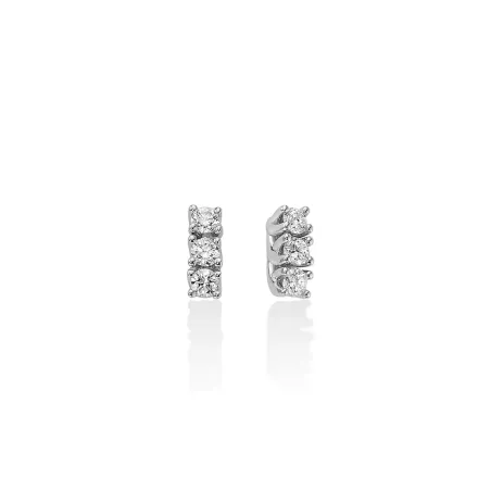 ORECCHINI TRILOGY DIAMANTI ORO BIANCO DONNA MILUNA