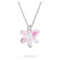 COLLANA GEMA PENDENTE FIORE ROSA DONNA SWAROVSKI 