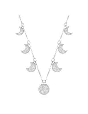 COLLANA GIROCOLLO LUNA BIANCO DONNA SWAROVSKI 