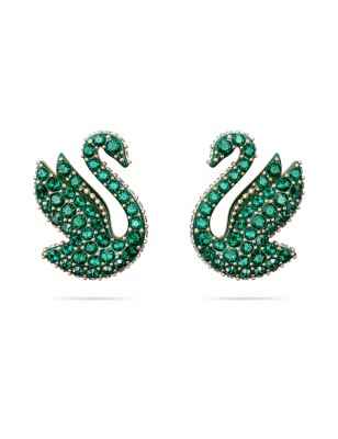 ORECCHINI LOBO ICONIC SWAN VERDE DONNA SWAROVSKI 