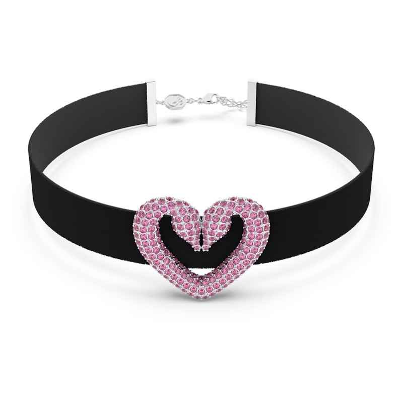 COLLANA UNA CUORE ROSA DONNA SWAROVSKI COLLANA UNA CUORE ROSA DONNA SWAROVSKI