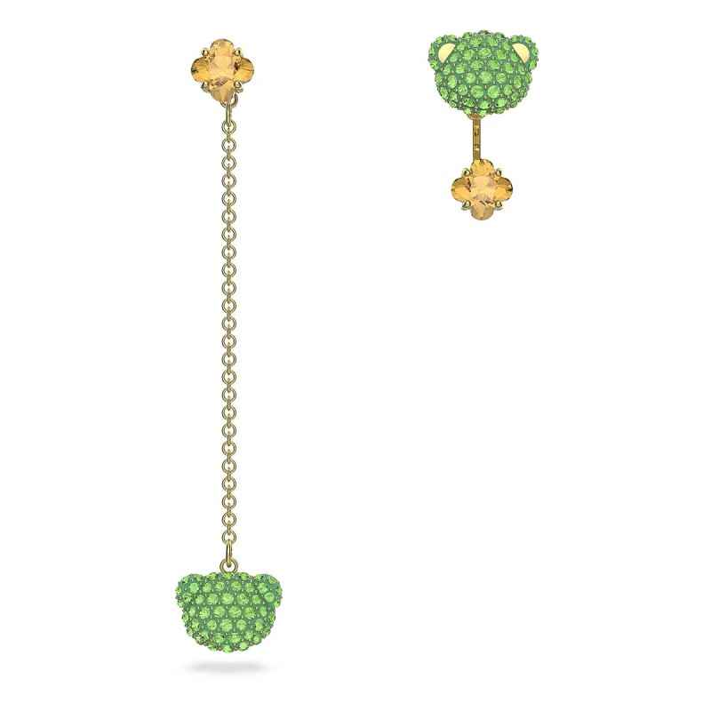 ORECCHINI ASIMMETRICI TEDDY VERDI DONNA SWAROVSKI ORECCHINI ASIMMETRICI TEDDY VERDI DONNA SWAROVSKI